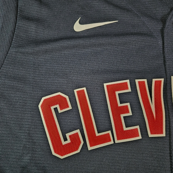 Nike Cleveland Indians Blue Road Jersey Official T770-IDIZ Men's Size XLarge - Picture 2 of 9